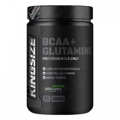 KİNGSİZE NUTRİTİON BCAA + GLUTAMINE POWDER 1000 GR YEŞİL ELMA KİNGSİZE NUTRİTİON BCAA + GLUTAMINE POWDER 1000 GR YEŞİL ELMA