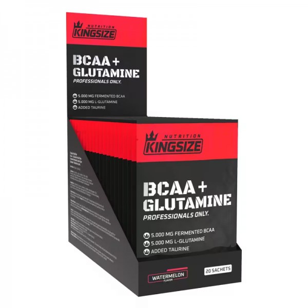 KİNGSİZE NUTRİTİON BCAA + GLUTAMINE PODER 12 GR 20 SAŞE KARPUZ KİNGSİZE NUTRİTİON BCAA + GLUTAMINE PODER 12 GR 20 SAŞE KARPUZ