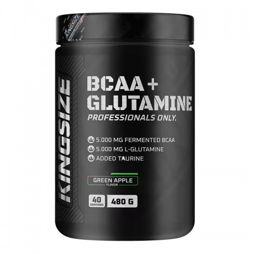 KİNGSİZE NUTRİTİON BCAA + GLUTAMINE 480 GR YEŞİL ELMA