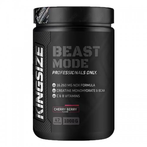 KİNGSİZE NUTRİTİON BEAST MODE 1000 GR KIRMIZI MEYVELER KİNGSİZE NUTRİTİON BEAST MODE 1000 GR KIRMIZI MEYVELER