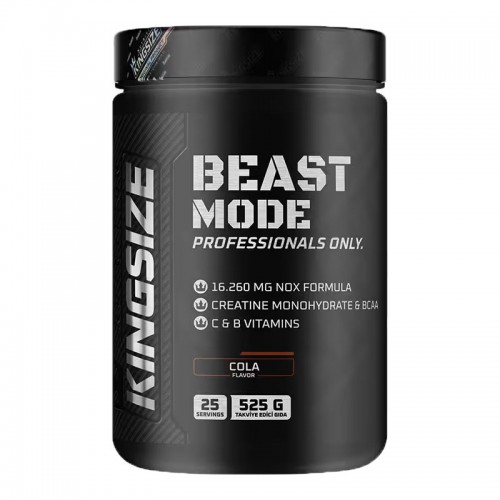 KİNGSİZE NUTRİTİON BEAST MODE 525 GR KOLA KİNGSİZE NUTRİTİON BEAST MODE 525 GR KOLA