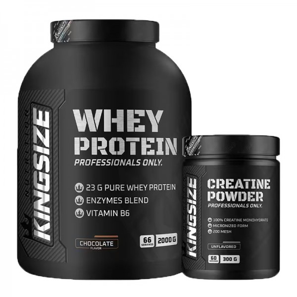 KİNGSİZE NUTRİTİON WHEY PROTEİN 2000 GR ÇİKOLATALI + KİNGSİZE CREATINE 300 GR KİNGSİZE NUTRİTİON WHEY PROTEİN 2000 GR ÇİKOLATALI + KİNGSİZE CREATINE 300 GR