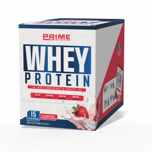 PRİME NUTRİTİON WHEY PROTEİN 33 GR X 15 SAŞE ÇİLEK