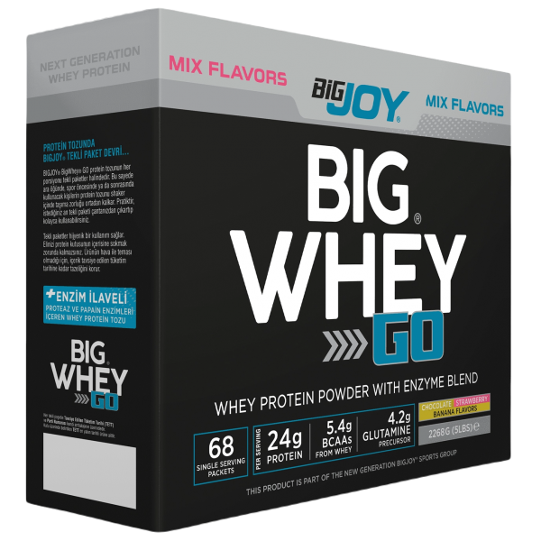 BİG JOY BİG WHEY GO 2244 GR - 68 PAKET ÇİKOLATA BİG JOY BİG WHEY GO 2244 GR - 68 PAKET ÇİKOLATA