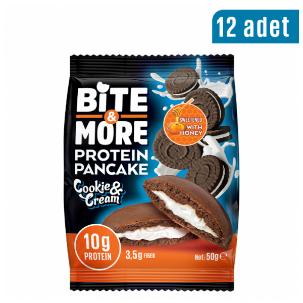BİTE MORE PROTEİN PANCAKE (50 GR) - 12 ADET BİTE MORE PROTEİN PANCAKE (50 GR) - 12 ADET