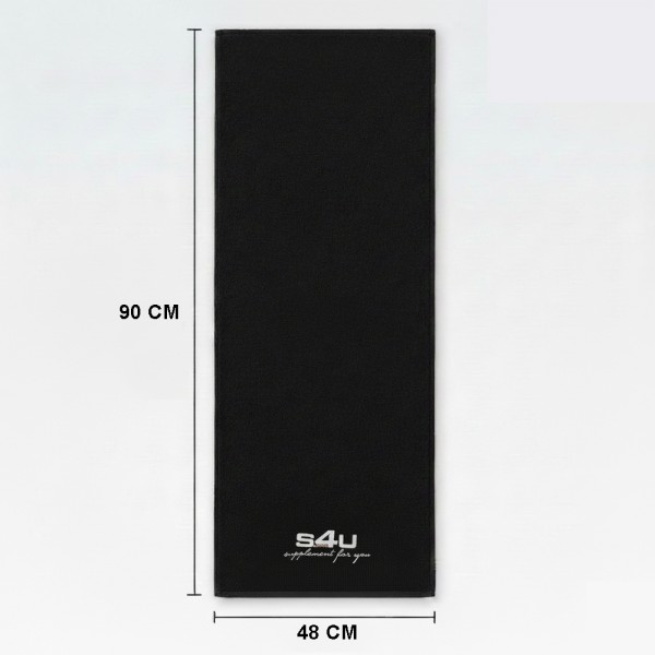 S4U %100 Pamuk Siyah Havlu