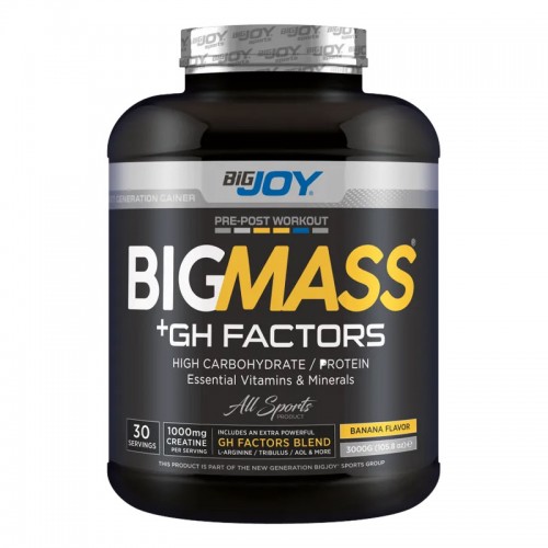 BİG JOY BİG MASS + GH FACTORS 3000 GR MUZ