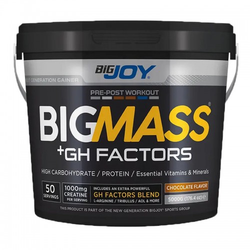 BİG JOY BİG MASS + GH FACTORS 5000 GR ÇİKOLATA