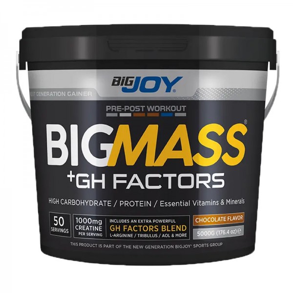 BİG JOY BİG MASS + GH FACTORS 5000 GR ÇİKOLATA