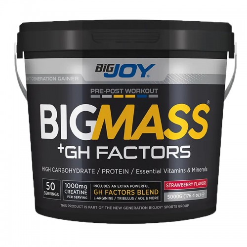 BİG JOY BİG MASS + GH FACTORS 5000 GR ÇİLEK