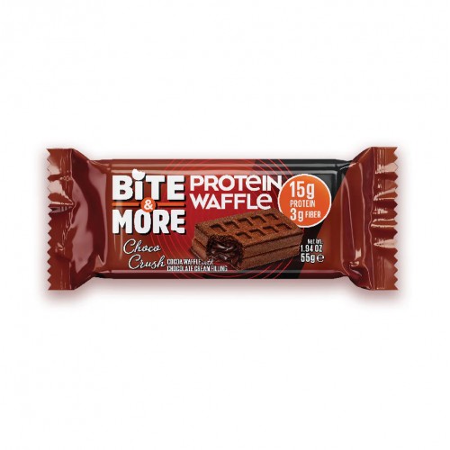BİTE MORE PROTEİN WAFFLE 55 GRAM TEKLİ BİTE MORE PROTEİN WAFFLE 55 GRAM TEKLİ