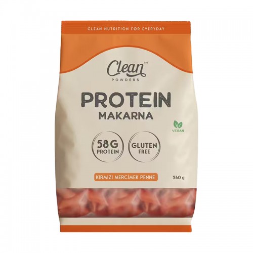 CLEAN POWDERS PROTEİNLİ MAKARNA KIRMIZI MERCİMEK 240 G