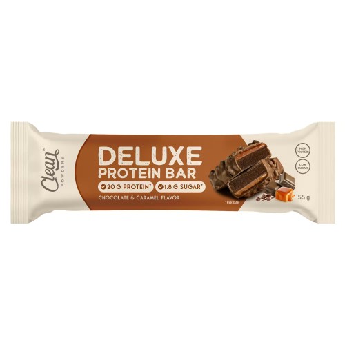 CLEAN POWDERS DELUXE PROTEİN BAR 55 GR 1 ADET ÇİKOLATA KARAMEL