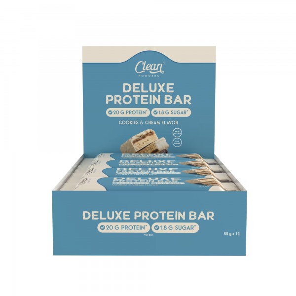 CLEAN POWDERS DELUXE PROTEİN BAR 55 GR 12 ADET