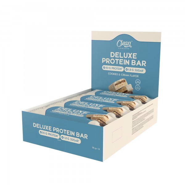 CLEAN POWDERS DELUXE PROTEİN BAR 55 GR 12 ADET