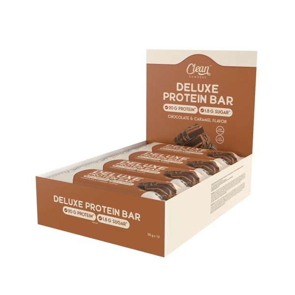 CLEAN POWDERS DELUXE PROTEİN BAR 55 GR 12 ADET