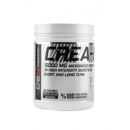 DEX SUPPORTS %100 MİCRONİZED CREATİNE MONOHYDRATE 300 GR DEX SUPPORTS %100 MİCRONİZED CREATİNE MONOHYDRATE 300 GR