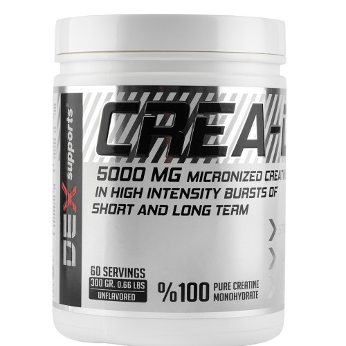 DEX SUPPORTS %100 MİCRONİZED CREATİNE MONOHYDRATE 300 GR DEX SUPPORTS %100 MİCRONİZED CREATİNE MONOHYDRATE 300 GR