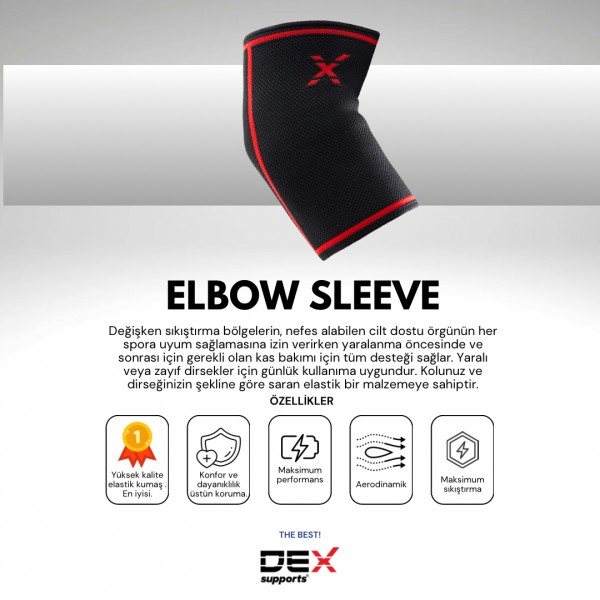 DEX SUPPORTS UNİSEX FİTNESS DİRSEKLİĞİ DEX SUPPORTS UNİSEX FİTNESS DİRSEKLİĞİ