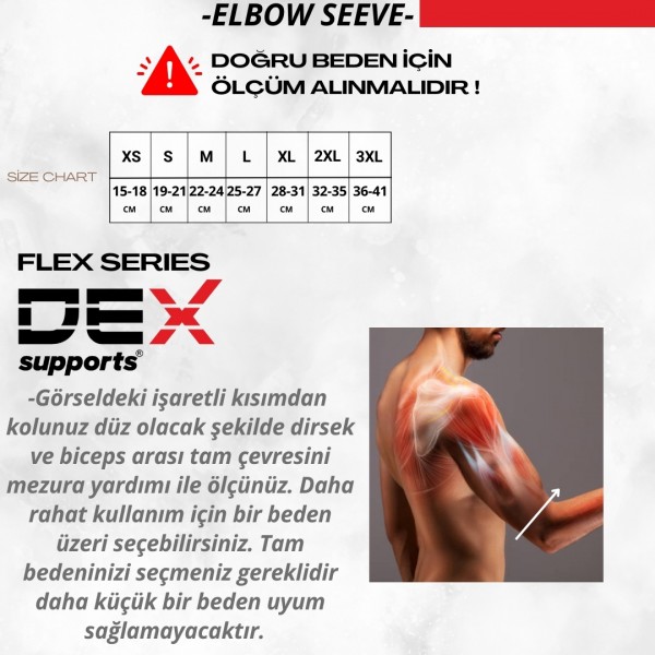 DEX SUPPORTS UNİSEX FİTNESS DİRSEKLİĞİ DEX SUPPORTS UNİSEX FİTNESS DİRSEKLİĞİ