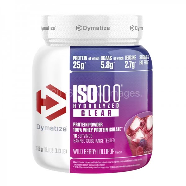 DYMATİZE ISO 100 HYDROLYZED CLEAR WHEY PROTEIN 512 GR DYMATİZE ISO 100 HYDROLYZED CLEAR WHEY PROTEIN 512 GR