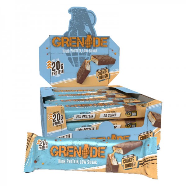 GRENADE COOKIE DOUGH PROTEIN BAR 60 GR 12 ADET GRENADE COOKIE DOUGH PROTEIN BAR 60 GR 12 ADET