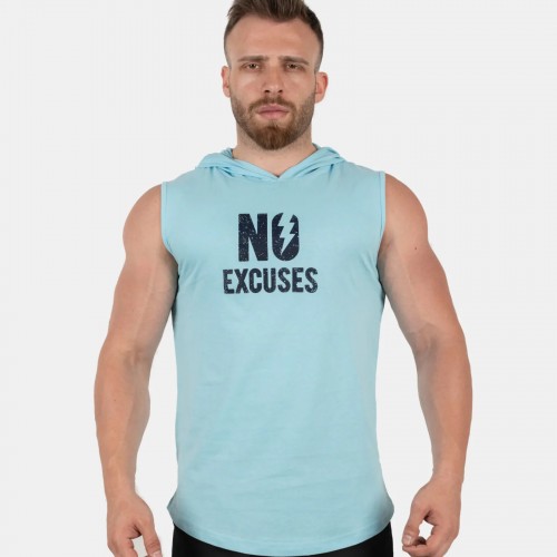 GWP NO EXCUSES KAPÜŞONLU KOLSUZ T-SHİRT