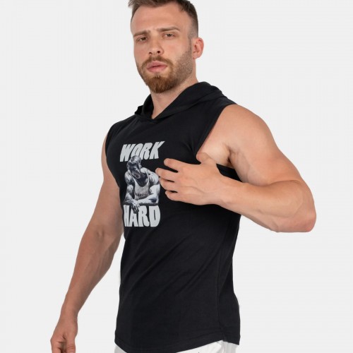 GWP WORK HARD KAPÜŞONLU KOLSUZ T-SHİRT