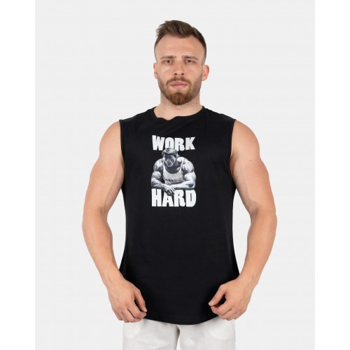 GWP WORK HARD SIFIR KOL T-SHIRT