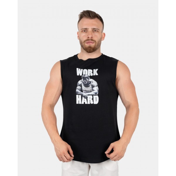 GWP WORK HARD SIFIR KOL T-SHIRT
