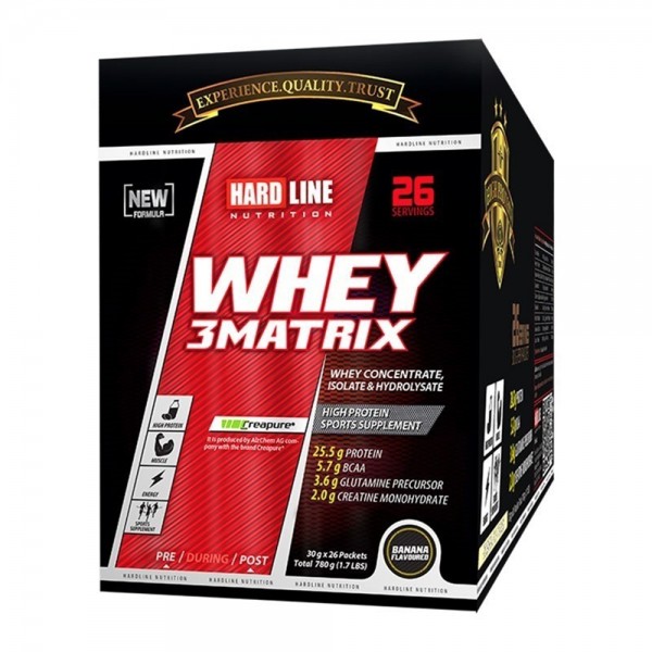 HARDLİNE WHEY 3 MATRİX 30 GR - 26 PAKET