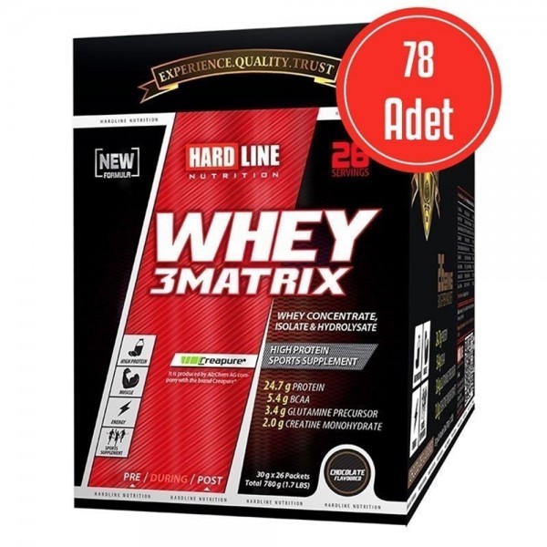 HARDLİNE WHEY 3 MATRİX 30 GR - 78 PAKET