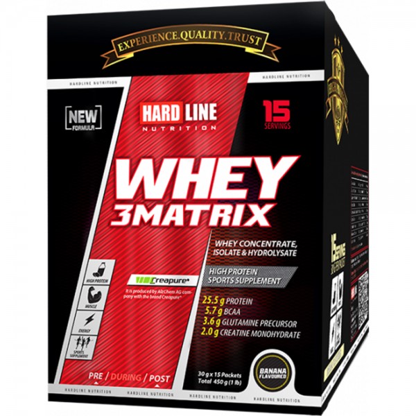 HARDLİNE WHEY 3 MATRİX 30 GR - 15 PAKET HARDLİNE WHEY 3 MATRİX 30 GR - 15 PAKET