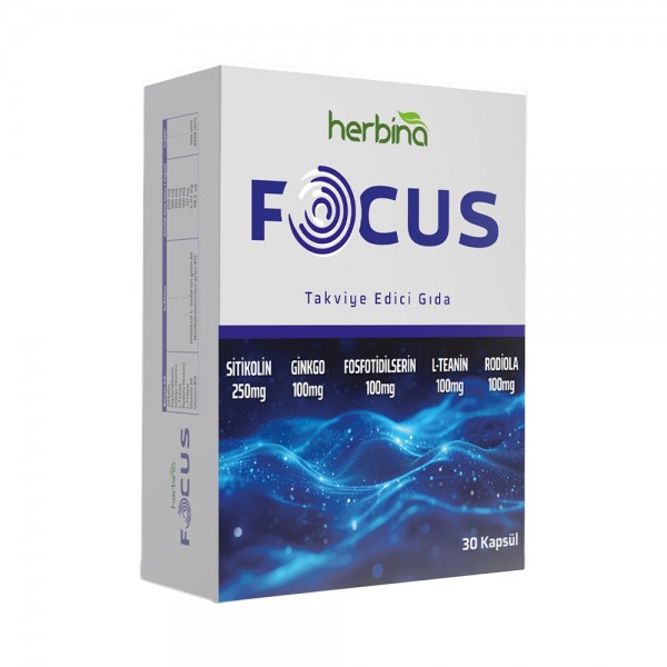 HERBİNA FOCUS SİTİKOLİN ODAK ARTTIRICI 30 KAPSÜL HERBİNA FOCUS SİTİKOLİN ODAK ARTTIRICI 30 KAPSÜL