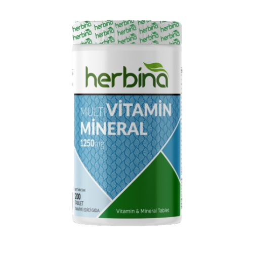 HERBİNA MULTİVİTAMİN MİNERAL 1250 MG 200 TABLET