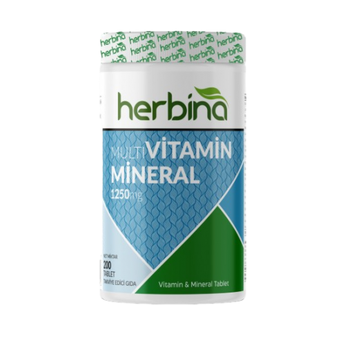 HERBİNA MULTİVİTAMİN MİNERAL 1250 MG 200 TABLET