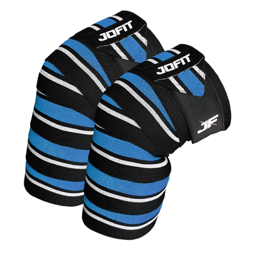 JOFİT KNEE WRAPS SİYAH - MAVİ JOFİT KNEE WRAPS SİYAH - MAVİ