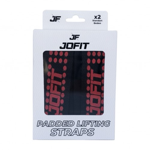 JOFİT PADDED LİFTİNG STRAP SİYAH - KIRMIZI