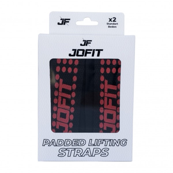 JOFİT PADDED LİFTİNG STRAP SİYAH - KIRMIZI JOFİT PADDED LİFTİNG STRAP SİYAH - KIRMIZI