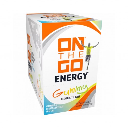 ON THE GO ENERGY GUMMY 450 GR - 15 ADET ON THE GO ENERGY GUMMY 450 GR - 15 ADET