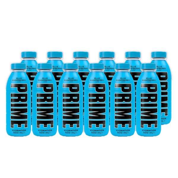 PRIME HYDRATION BLUE RASPBERRY 500 ML 12 ADET PRIME HYDRATION BLUE RASPBERRY 500 ML 12 ADET