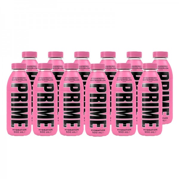 PRIME HYDRATION STRAWBERRY WATERMALON 500 ML 12 ADET