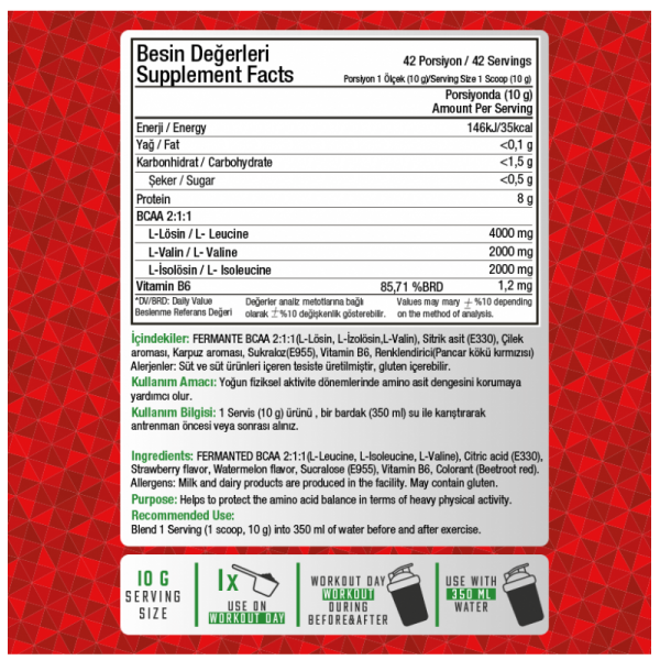 PRİME NUTRİTİON BCAA 2:1:1 420 GR PRİME NUTRİTİON BCAA 2:1:1 420 GR