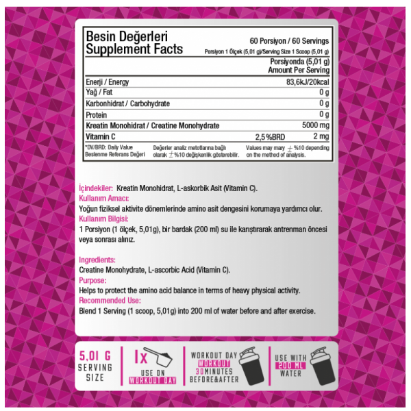 PRİME NUTRİTİON CREATİNE 300 GR