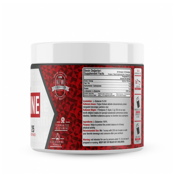 PRİME NUTRİTİON L-GLUTAMİNE 125 GR PRİME NUTRİTİON L-GLUTAMİNE 125 GR