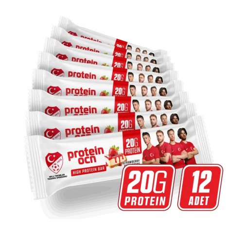 PROTEİNOCEAN PROTEIN BAR 12 ADET STRAWBERRY CHEESECAKE