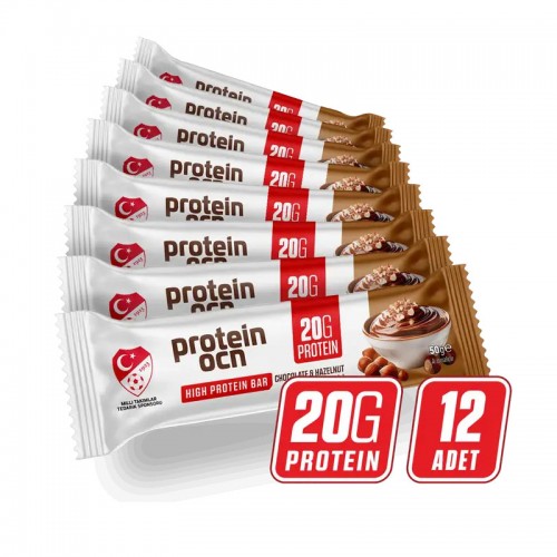 PROTEİNOCEAN PROTEIN BAR 12 ADET ÇİKOLATA&FINDIK