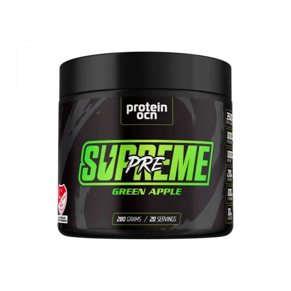 PROTEİNOCEAN PRE-WORKOUT SUPREME 280 GR YEŞİL ELMA PROTEİNOCEAN PRE-WORKOUT SUPREME 280 GR YEŞİL ELMA