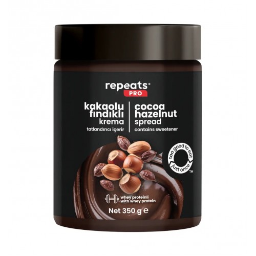 REPEATS PRO KAKOLU FINDIK KREMASI 350 GR REPEATS PRO KAKOLU FINDIK KREMASI 350 GR