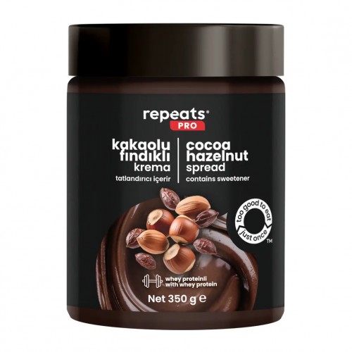 REPEATS PRO KAKOLU FINDIK KREMASI 350 GR REPEATS PRO KAKOLU FINDIK KREMASI 350 GR